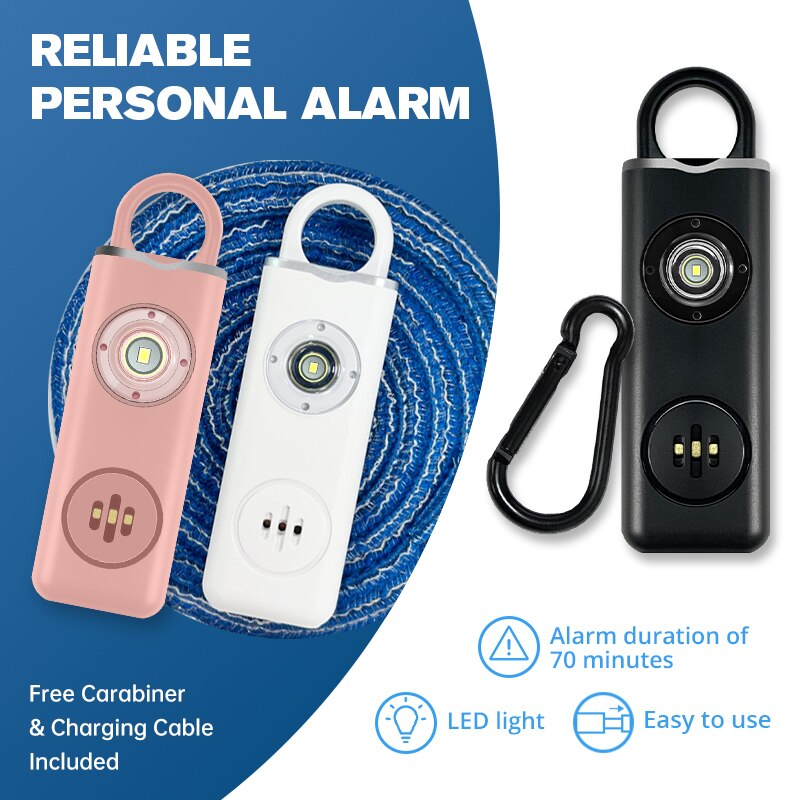 Personal Alarm Keychain - He-Sirène de sécurité personnelle originale pour