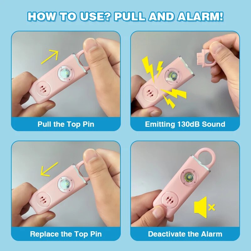 He-Sirène de sécurité personne - Personal Alarm Keychain avis et prix