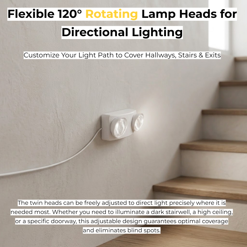 Lampe d'urgence LED à double t - Power Outage Light avis et prix